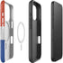 Dominican Republic Flag Faded iPhone 16 Pro Magsafe Impact Case